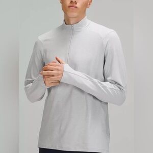 Lululemon Surge Warm Reflective 1/2 Zip, size XL, heathered sea salt